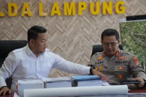 Polda Lampung, Dalami Dugaan Korupsi pengadaan tanah bendungan, modus operandi tanam tumbuh fiktif, kerugian negara 50 Milyar di Lampung Timur
