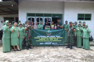 Kodim 0429/Lamtim Gelar Anjangsana Peringati HUT Persit Ke-77