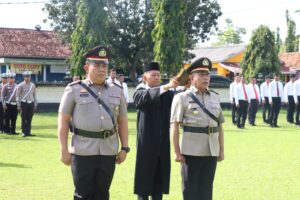 Kapolres Lamtim Pimpin Sertijab Kapolsek Bumi Agung