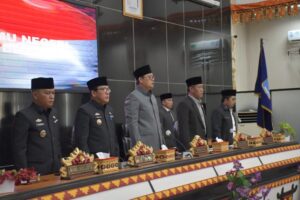 DPRD Kota Metro Gelar Rapat Paripurna Penyampaian LKPJ Walikota Metro TA. 2022