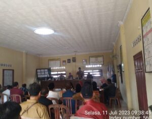 BPD Gunung Tiga Bentuk Panitia Menjelang Plkades, Helmi berharap jangan ada Konflik antara Masyarakat