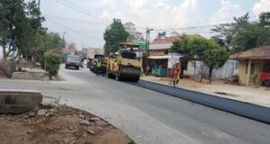 Proyek Hotmix dan Cor Betton di Metro Utara diduga tidak Berkualitas