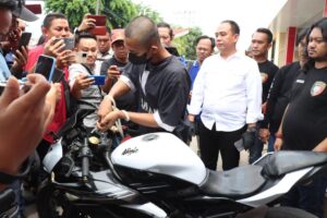 Konferensi Pers Polres Metro Ungkap Kasus Curanmor