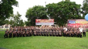 Kapolres Lam-Teng Pimpin Langsung Upacara Korp Raport Kenaikan Pangkat Perwira dan Bintara