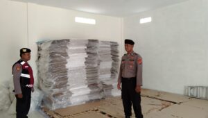 Mantap Praja 2024: Polres Metro Ploting Personil Amankan Gudang Logistik KPU 24 Jam