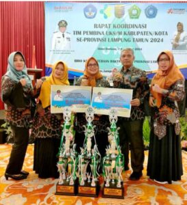 Kota Metro Borong Piala Lomba Sekolah Sehat/UKS Tingkat Provinsi Lampung