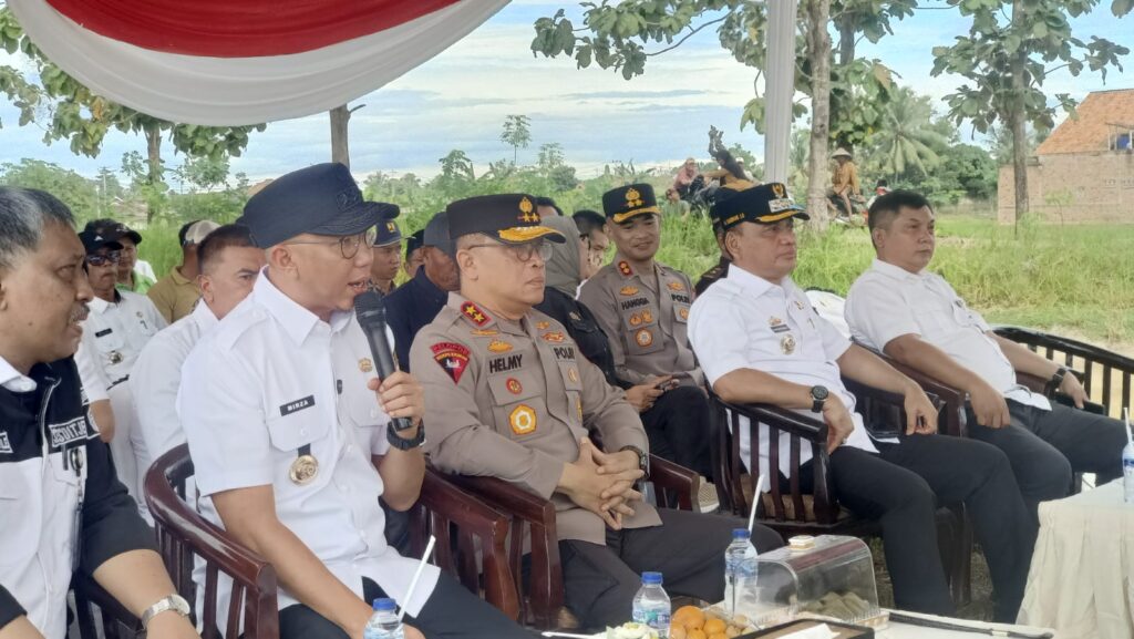 Gubernur Lampung Tanam Padi Serentak di Metro Bersama Wali Kota dan Kapolda