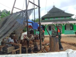 TMMD 124 Kodim 0429/Lamtim Sukses Buat Sumur Bor