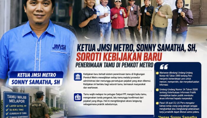 Akses ke Pemkot Metro Diperketat, Wartawan Soroti Potensi Hambatan Kerja Jurnalistik
