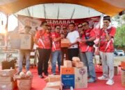MERIAH,..BAGI BAGIKAN DORPREZ DELAPAN ORGANISASI PERS LAMPUNG TIMUR HUT RI KE 81