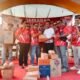 MERIAH,..BAGI BAGIKAN DORPREZ DELAPAN ORGANISASI PERS LAMPUNG TIMUR HUT RI KE 81